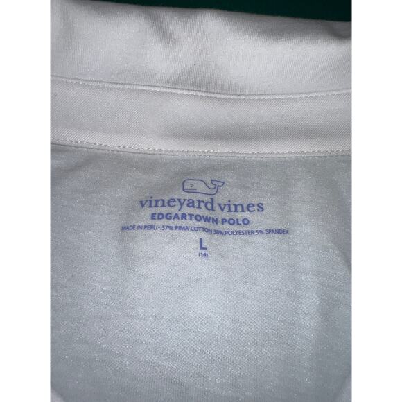 Vineyard vine, white
long sleeve polo, size large - Picture 3 of 5
